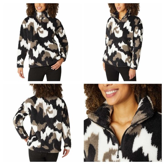 Eddie‎ Bauer Womens Plush Quarter 1/4 Zip - Picture 1 of 5